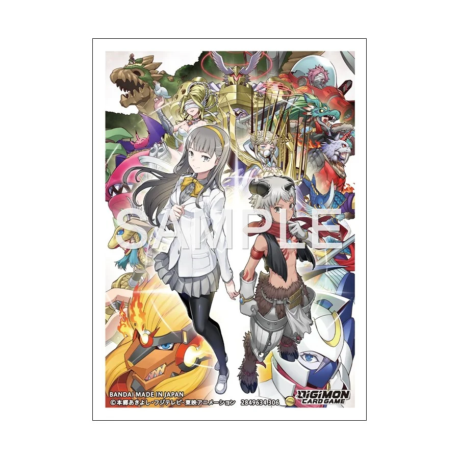 Digimon Card Game - Official Card Sleeve (60 Sleeves) - Inori Misono & Aegiomon